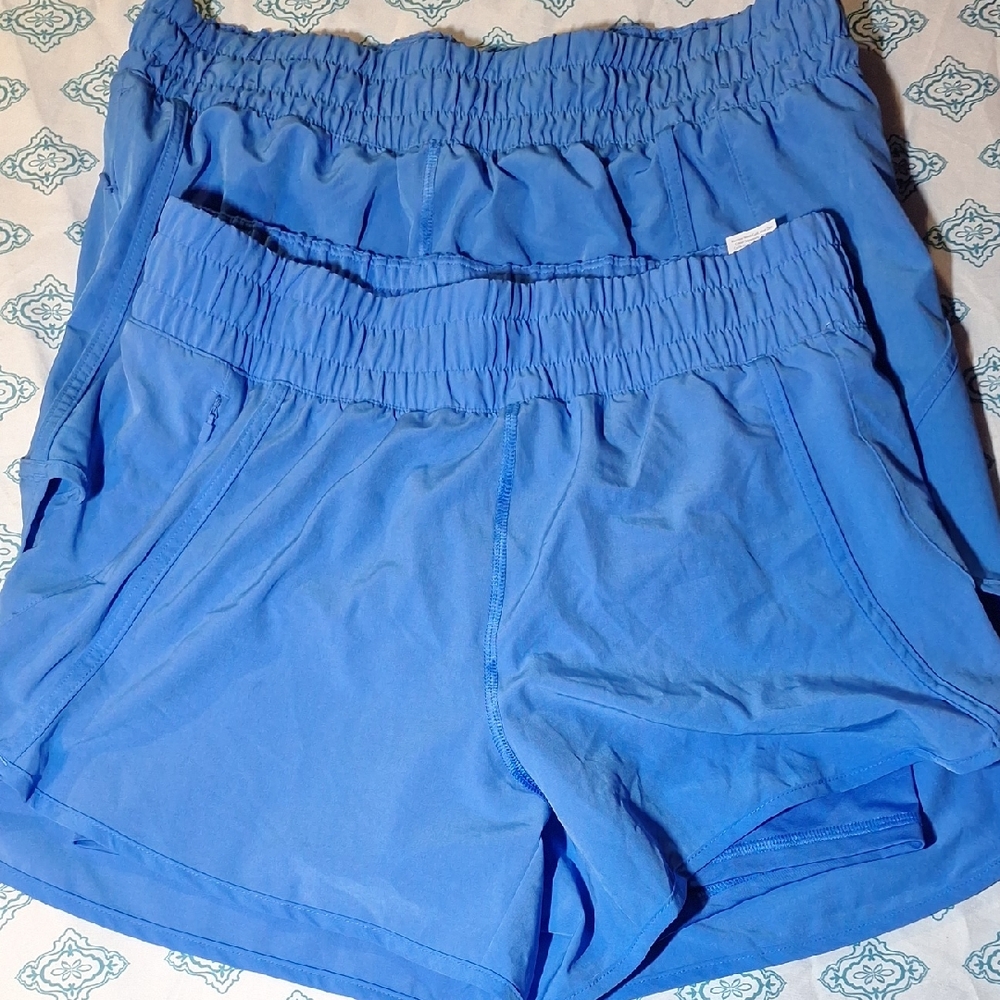 Avia Women's Athletic Shorts in Vibrant Blue 2 Pair W.1